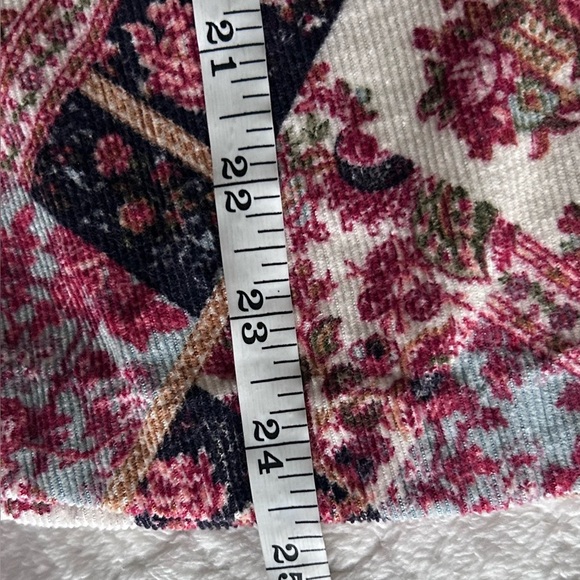 ⭐️ Made in California Vintage Printed Corduroy Sleeveless Top Size 7 - Picture 9 of 9